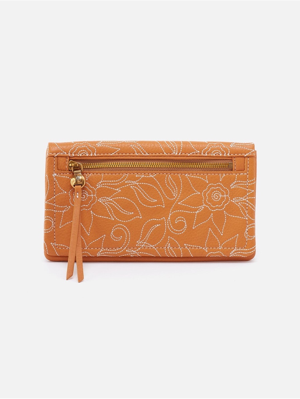 HOBO Continental Floral Stitch Zip Wristlet/Wallet CUTE!